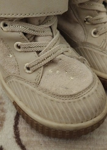 krem Çocuk Beyaz Kürklü Bot - Görsel 2