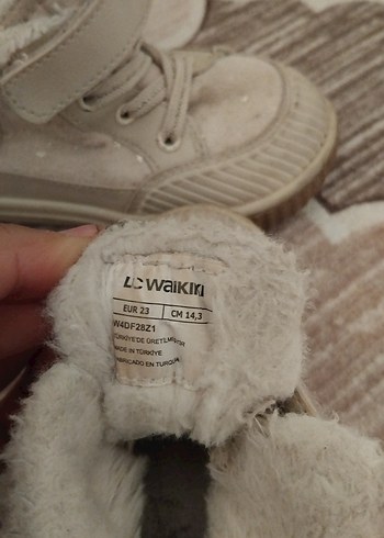 krem Çocuk Beyaz Kürklü Bot - Görsel 4