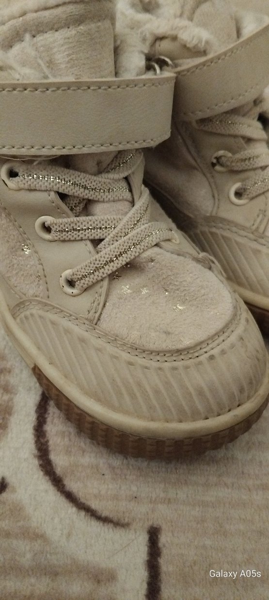 krem Çocuk Beyaz Kürklü Bot - Görsel 2