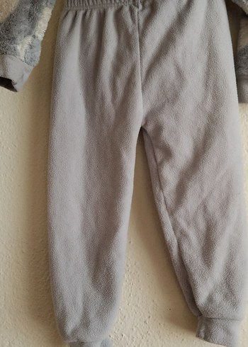 Gri Puantiyeli Peluş Bebek erkek Takımı - Görsel 2