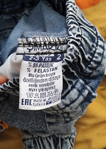 Erkek Çocuk Renkli Baskılı Kot Pantolon - Görsel 3