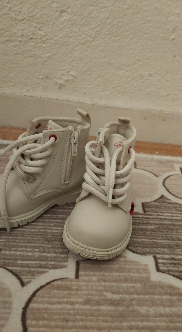 bej Kız Çocuk Nakışlı Sneaker Bot - Görsel 2