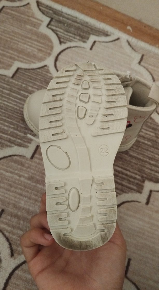 bej Kız Çocuk Nakışlı Sneaker Bot - Görsel 3