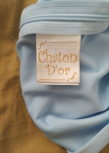 Mavi Straplez Uzun Keten Tulum - Görsel 5