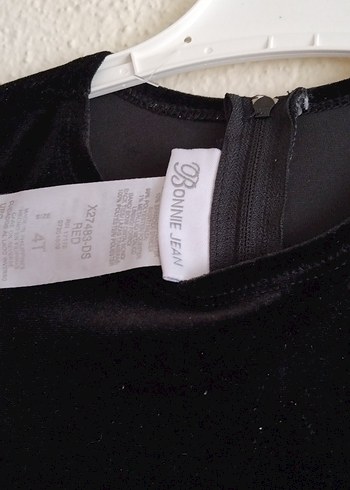 Kırmızı Ekoseli Fiyonklu Kız Elbisesi - Görsel 4