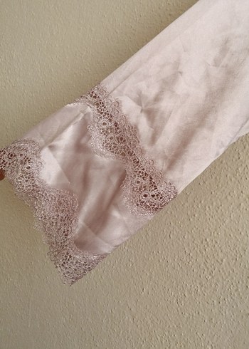 Bej Bohem Uzun Kollu Kadın Sabahlık - Görsel 2