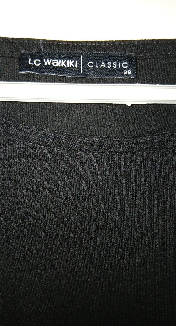 Siyah Uzun Dökümlü kadın elbise - Görsel 2