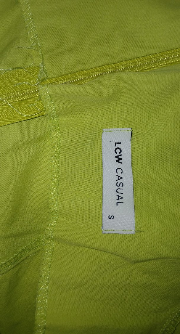 Yeşil Keten Midi Kadın Elbise - Görsel 4