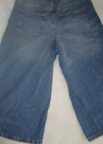 28 Beden LCW Kadın Mavi Bol Kesim Midi Denim Pantolon - Görsel 2