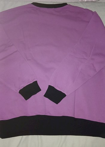 Kadın Mor Disney Baskılı Sweatshirt - Görsel 3