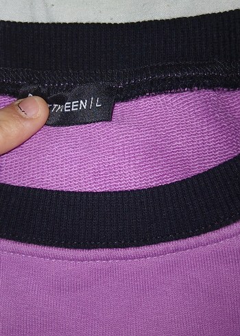 Kadın Mor Disney Baskılı Sweatshirt - Görsel 2