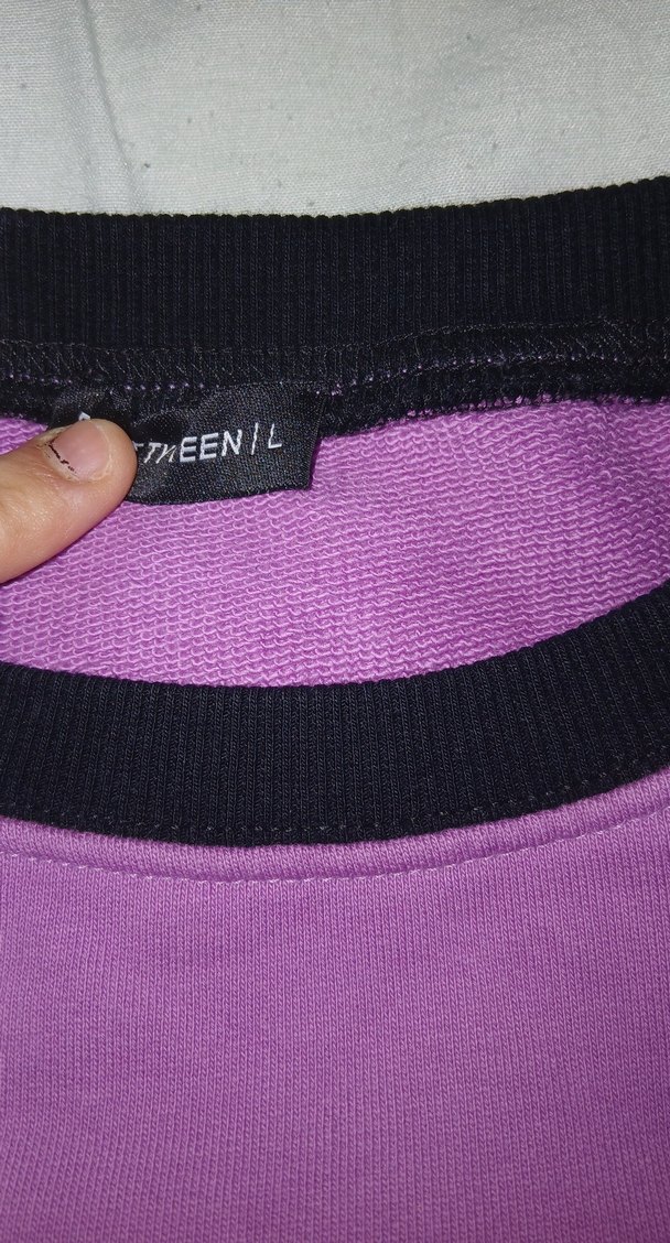 Kadın Mor Disney Baskılı Sweatshirt - Görsel 2