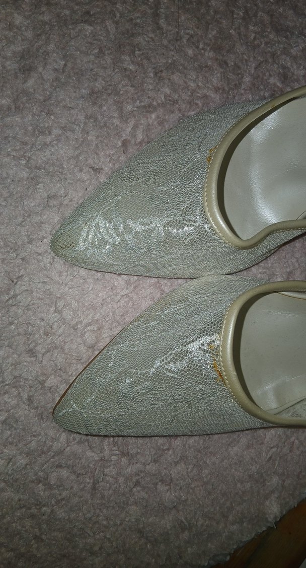 beyaz dantelli gelin ayakkabısı - Görsel 3