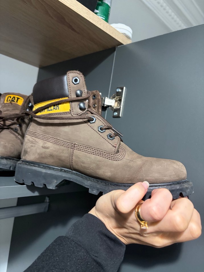 Kahverengi Süet unısex cat bot - Görsel 3