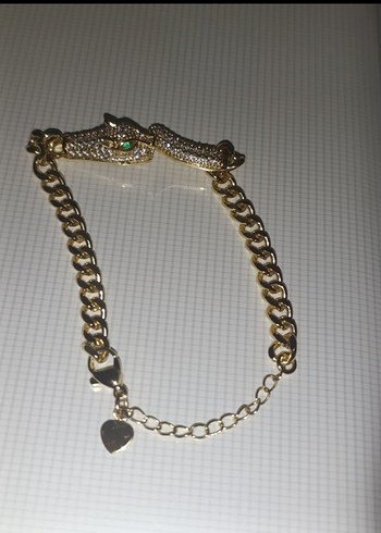 gold görünümlü bileklik - Görsel 6