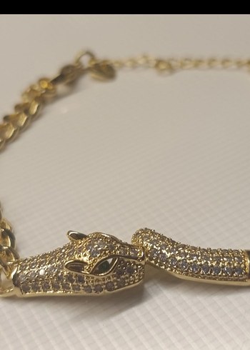 gold görünümlü bileklik - Görsel 5