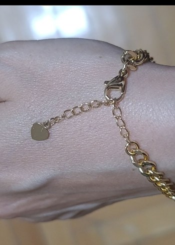 gold görünümlü bileklik - Görsel 8