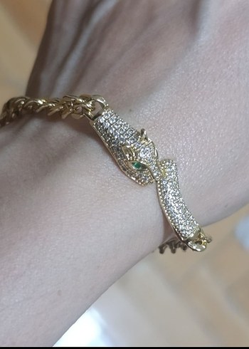 gold görünümlü bileklik - Görsel 3