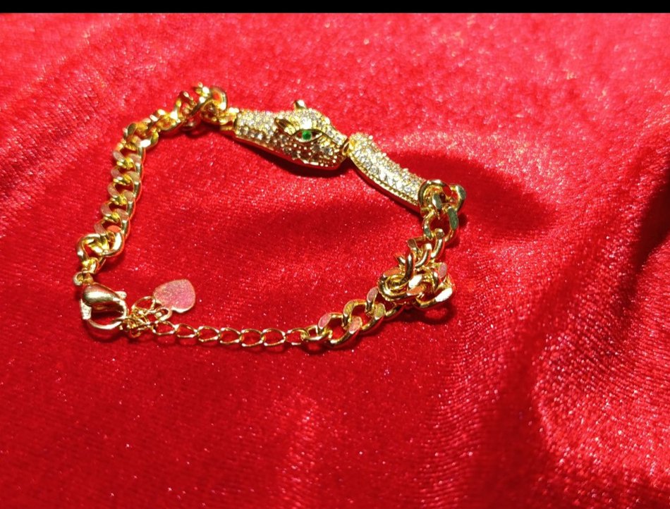 gold görünümlü bileklik - Görsel 2