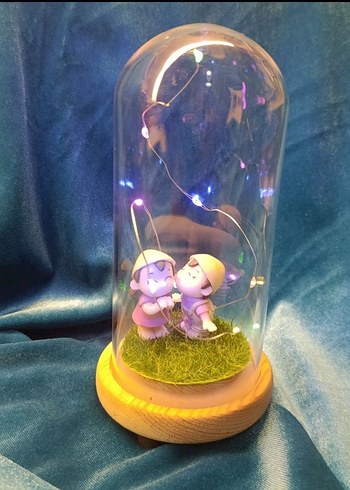 Renkli Mavi Figürlü Led Işıklı Dekor - Görsel 4