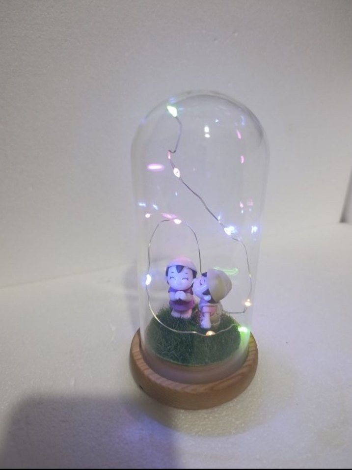 Renkli Mavi Figürlü Led Işıklı Dekor - Görsel 5