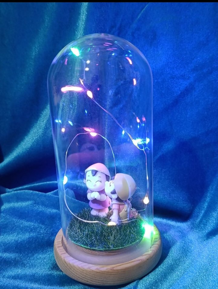 Renkli Mavi Figürlü Led Işıklı Dekor - Görsel 2