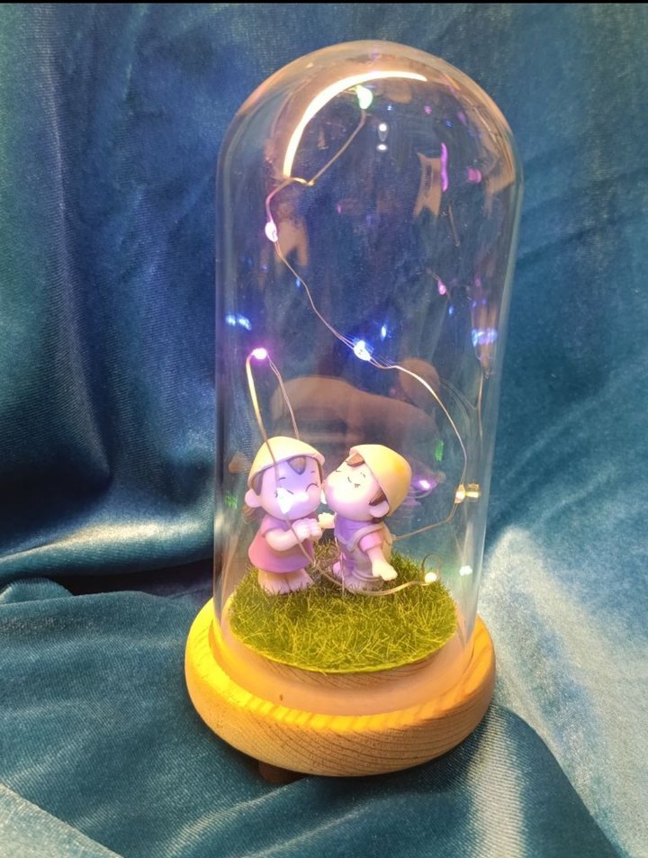 Renkli Mavi Figürlü Led Işıklı Dekor - Görsel 4