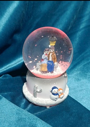 Renkli Kar Temalı Müzikli Kar Küresi Biblosu - Görsel 4