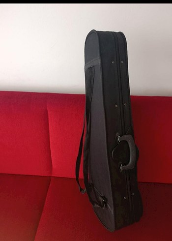 Kahverengi Keman ve Sert Kılıfı - Görsel 6