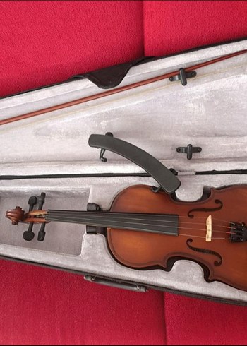 Kahverengi Keman ve Sert Kılıfı - Görsel 7