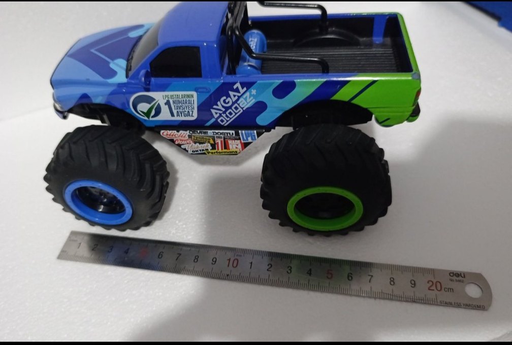 Mavi ve Renkli Oyuncak Kamyonet - Görsel 5