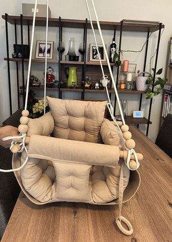 Astariaart Bej renkli Puffy Swing salıncak - Görsel 7