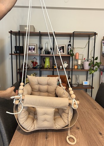 Astariaart Bej renkli Puffy Swing salıncak - Görsel 6