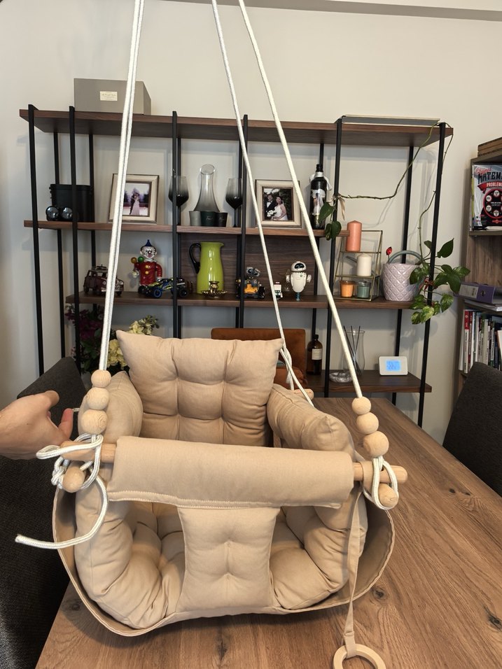 Astariaart Bej renkli Puffy Swing salıncak - Görsel 2