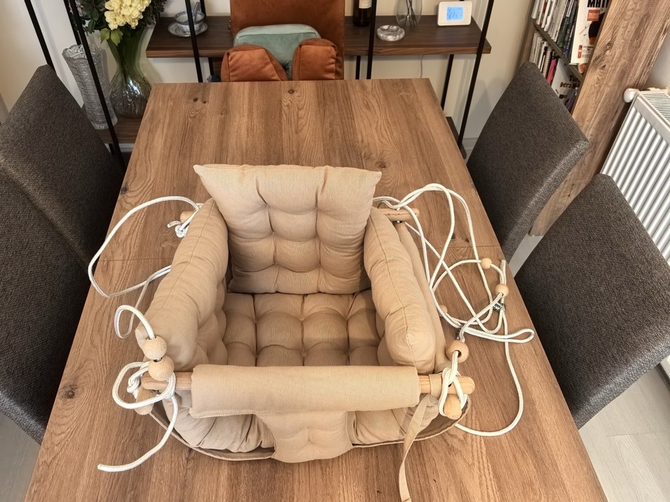 Astariaart Bej renkli Puffy Swing salıncak - Görsel 4