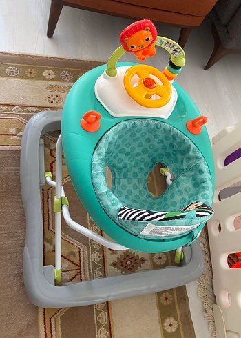 Bright stars zig zag zebra katlanabilir yürüteç - Görsel 3