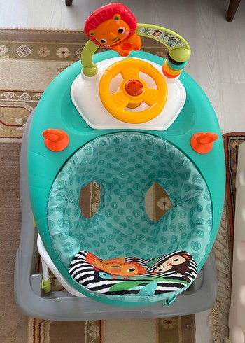 Bright stars zig zag zebra katlanabilir yürüteç - Görsel 4