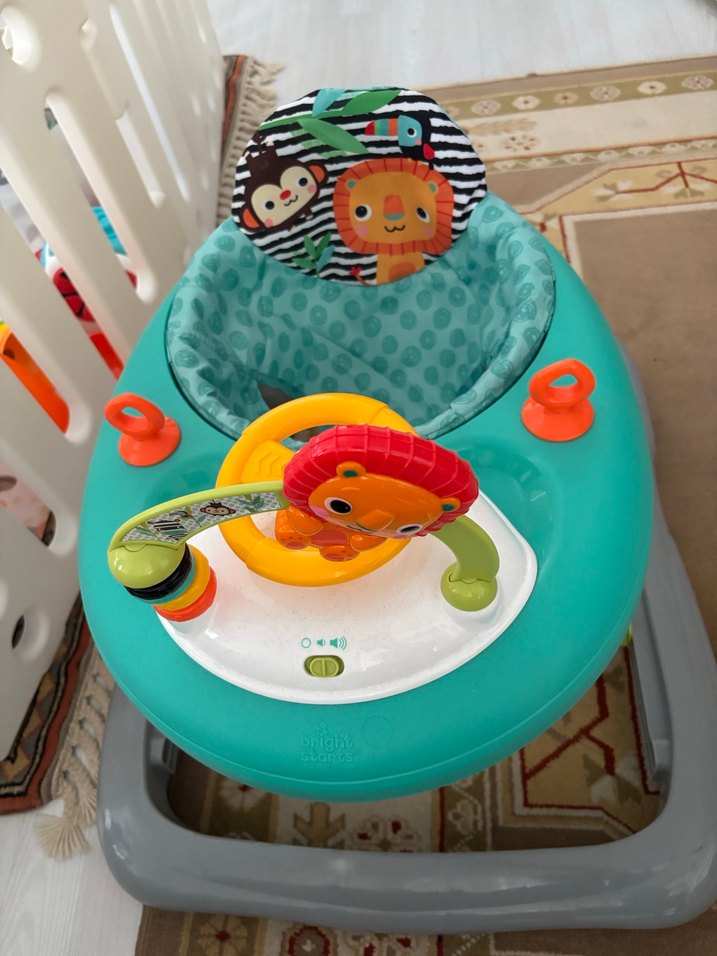 Bright stars zig zag zebra katlanabilir yürüteç - Görsel 2