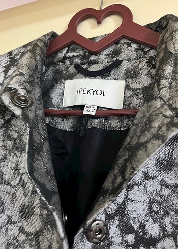 ipekyol Gri Siyah Desenli Siklik