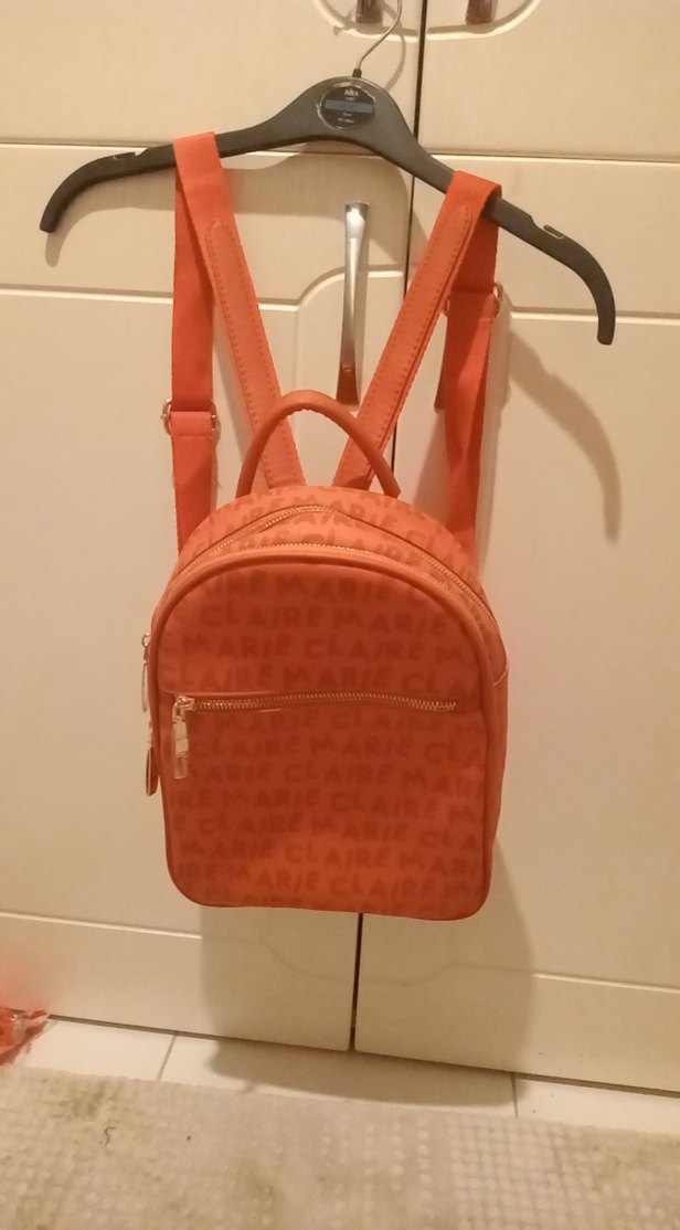 Baskılı Deri Kadın Sırt Çantası - Görsel 2