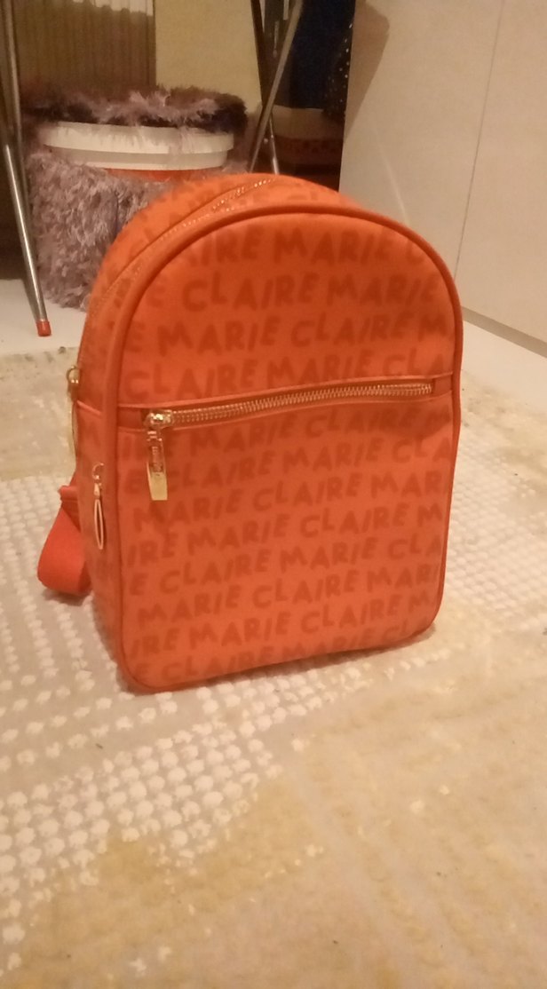 Baskılı Deri Kadın Sırt Çantası - Görsel 3