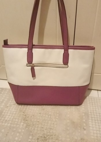 Mor Detaylı Kadın Deri Çanta - Görsel 2