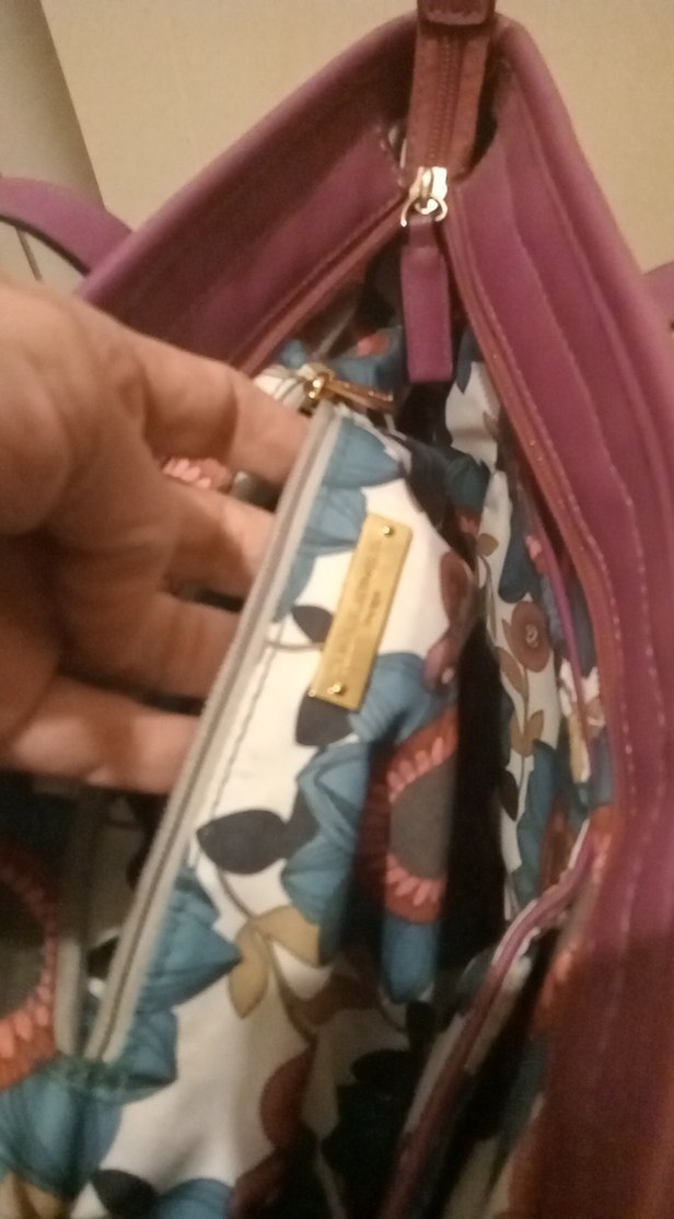 Mor Detaylı Kadın Deri Çanta - Görsel 3