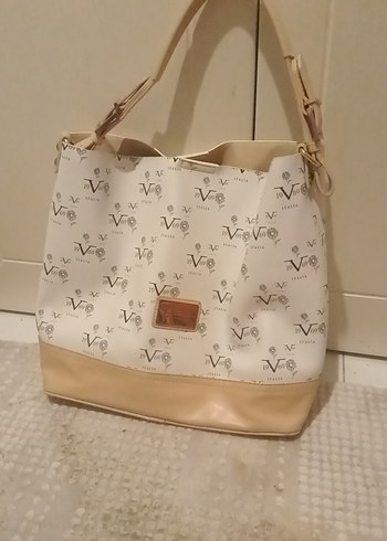 Beyaz Deri Baskılı Fermuarlı Kadın Çanta - Görsel 4