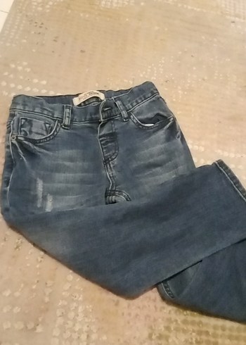 Erkek Çocuk Mavi  Kot Pantolon - Görsel 3