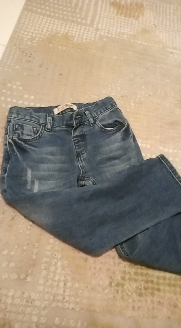 Erkek Çocuk Mavi  Kot Pantolon - Görsel 3