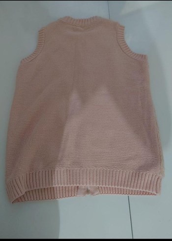Kız Çocuk Peluş Pembe Yelek - Görsel 2