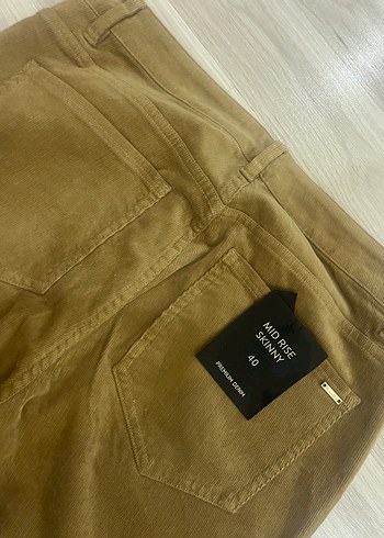 Kadife kadın pantolon - Görsel 4