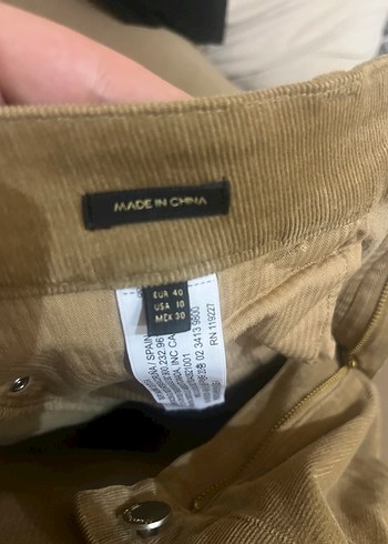 Kadife kadın pantolon - Görsel 2