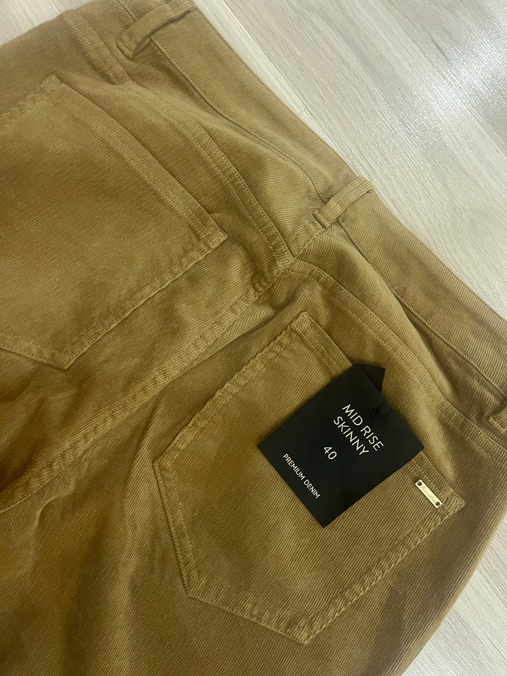 Kadife kadın pantolon - Görsel 4